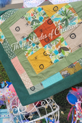 Animal Safari quilt with text watermark