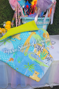 Jungle Safari quilt with text watermark