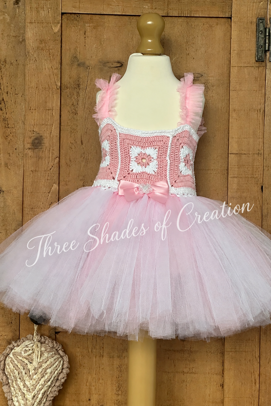 Pink tutu dress with text watermark